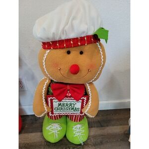 Hobby Lobby Christmas Gingerbread Man Decor Baker Plush Merry Christmas